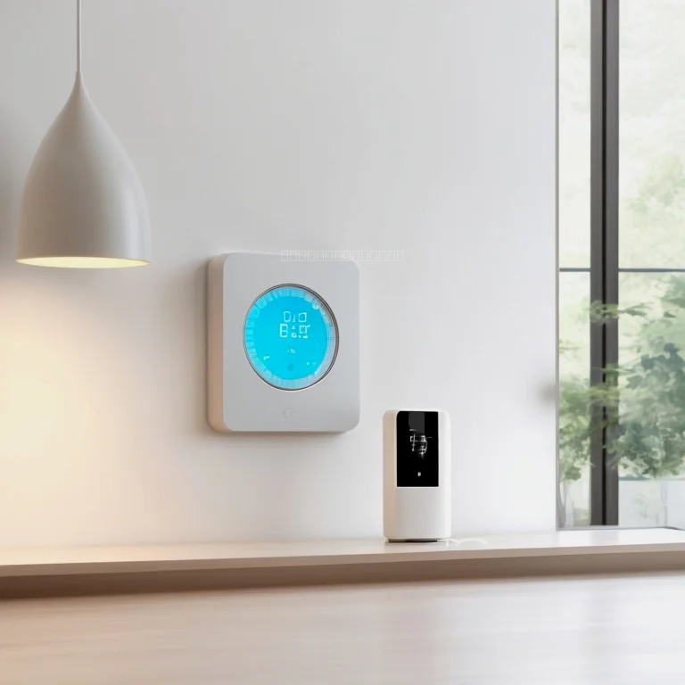 AirMaxEase smart climate control device monitoring indoor air quality